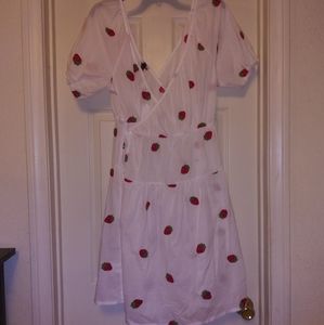 Strawberry Linen Dress